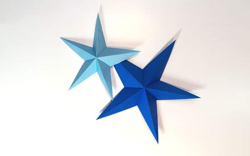 How to make an origami star for Christmas - The Paperdashery